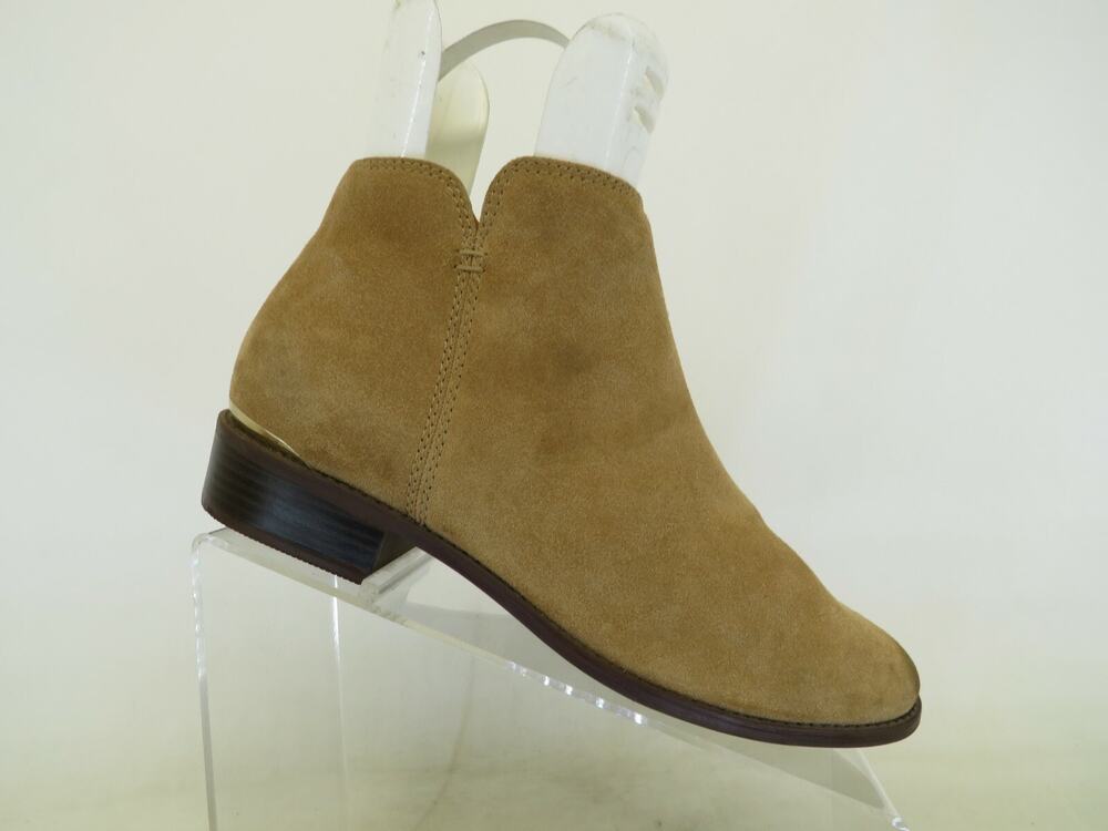 ALDO Womens Brown Suede Zip Ankle Fashion Boots Bootie Size 8.5 M